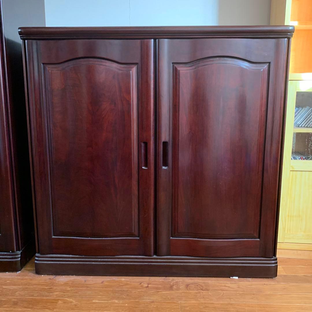 府中家具　桐　紫檀　引き出し付き　《分解発送》　無垢　リメイクにも