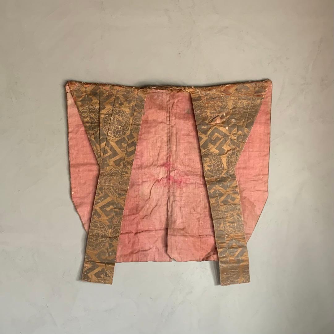 龍丸文 銀襴 古裂 肩衣 古美術 金襴 古道具 アンティーク