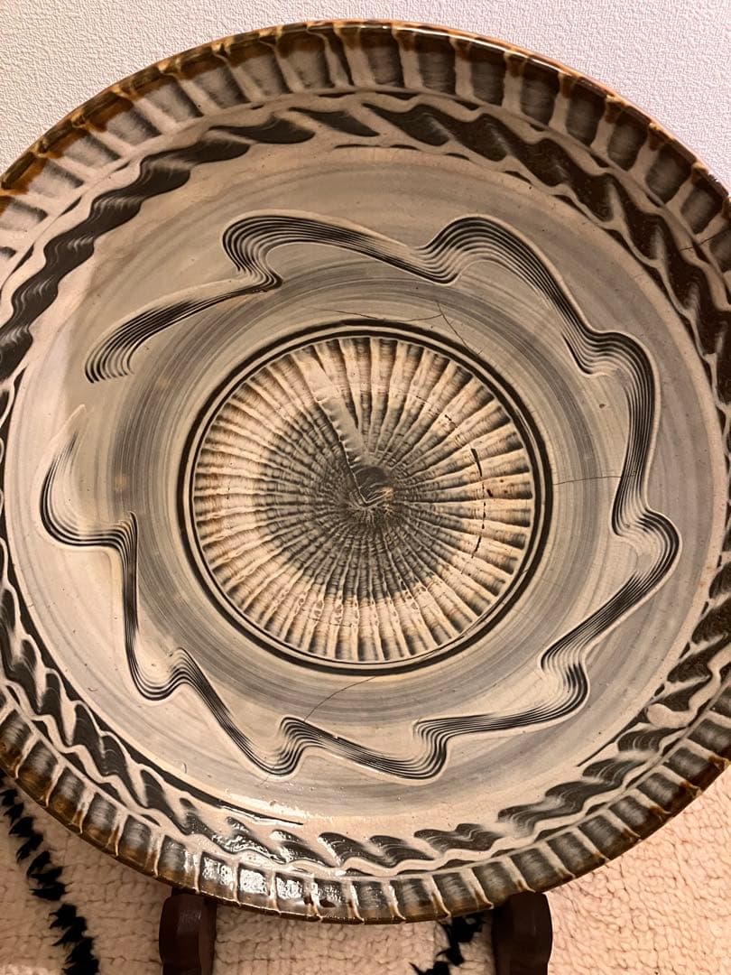 坂本茂木　大皿　小鹿田　小鹿田焼　民藝