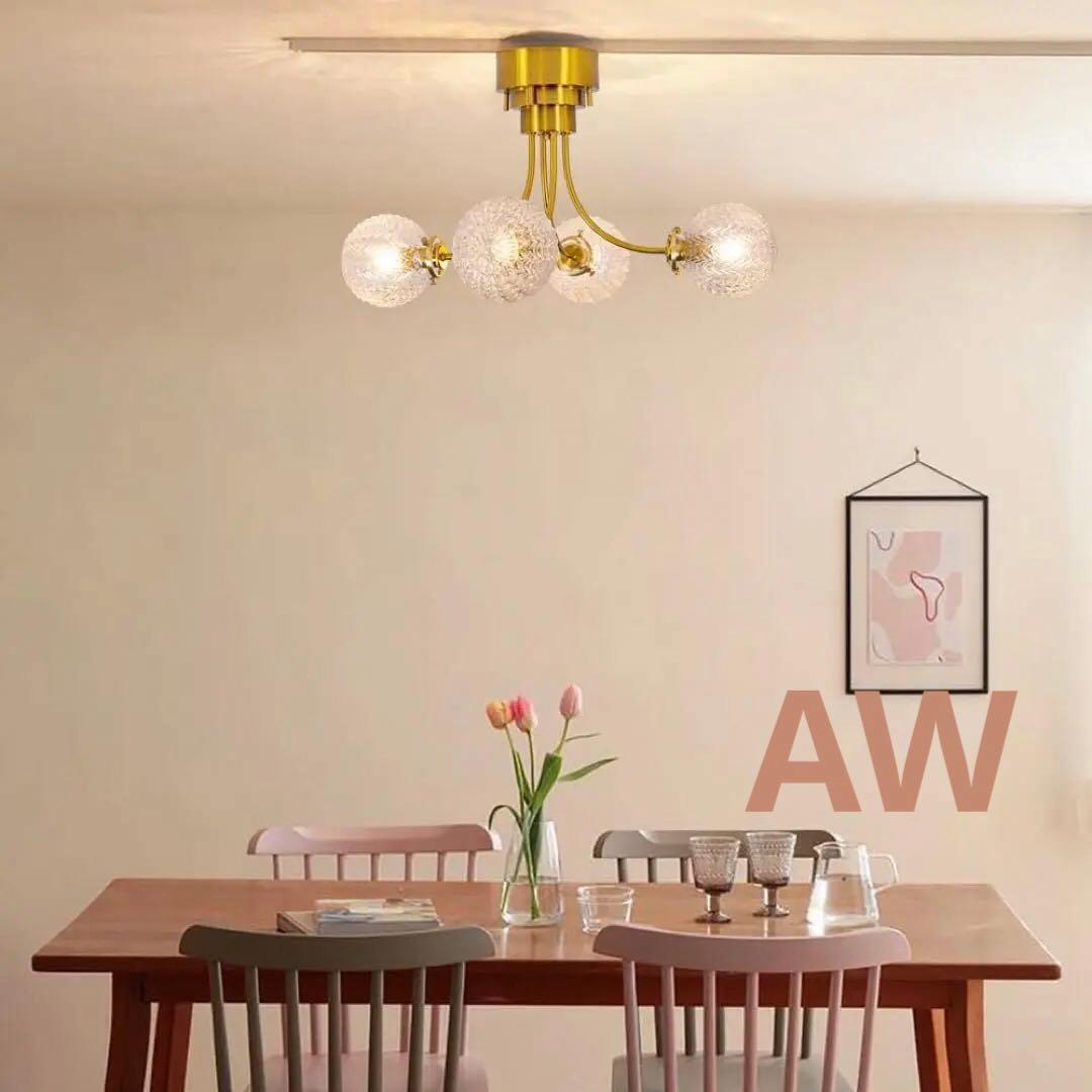 クリスタルガラス シャンデリア ゴールド