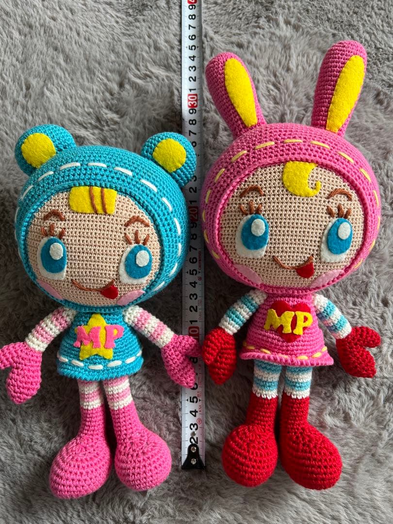 2体セットになります。平成レトロ　メゾピアノ　ベリエちゃん　編みぐるみ