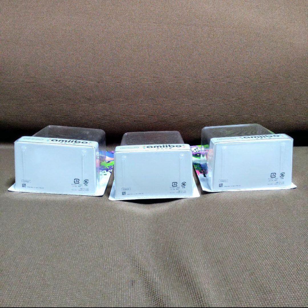 amiibo スプラトゥーン 3点セット 旧パッケージ ボーイ ガール イカ