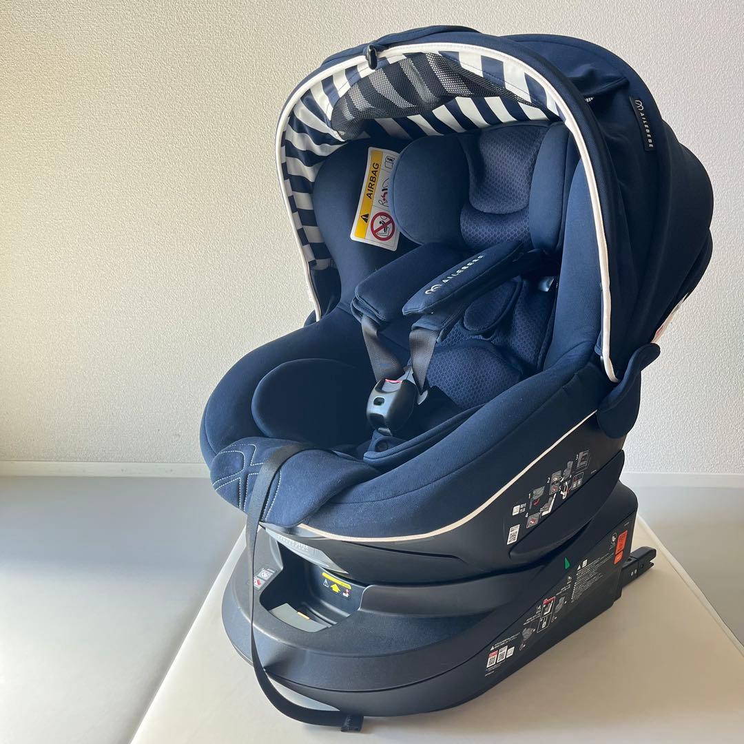 【極美品】エールベベ クルット5Oui チャイルドシート　アンパンマンおもちゃ付