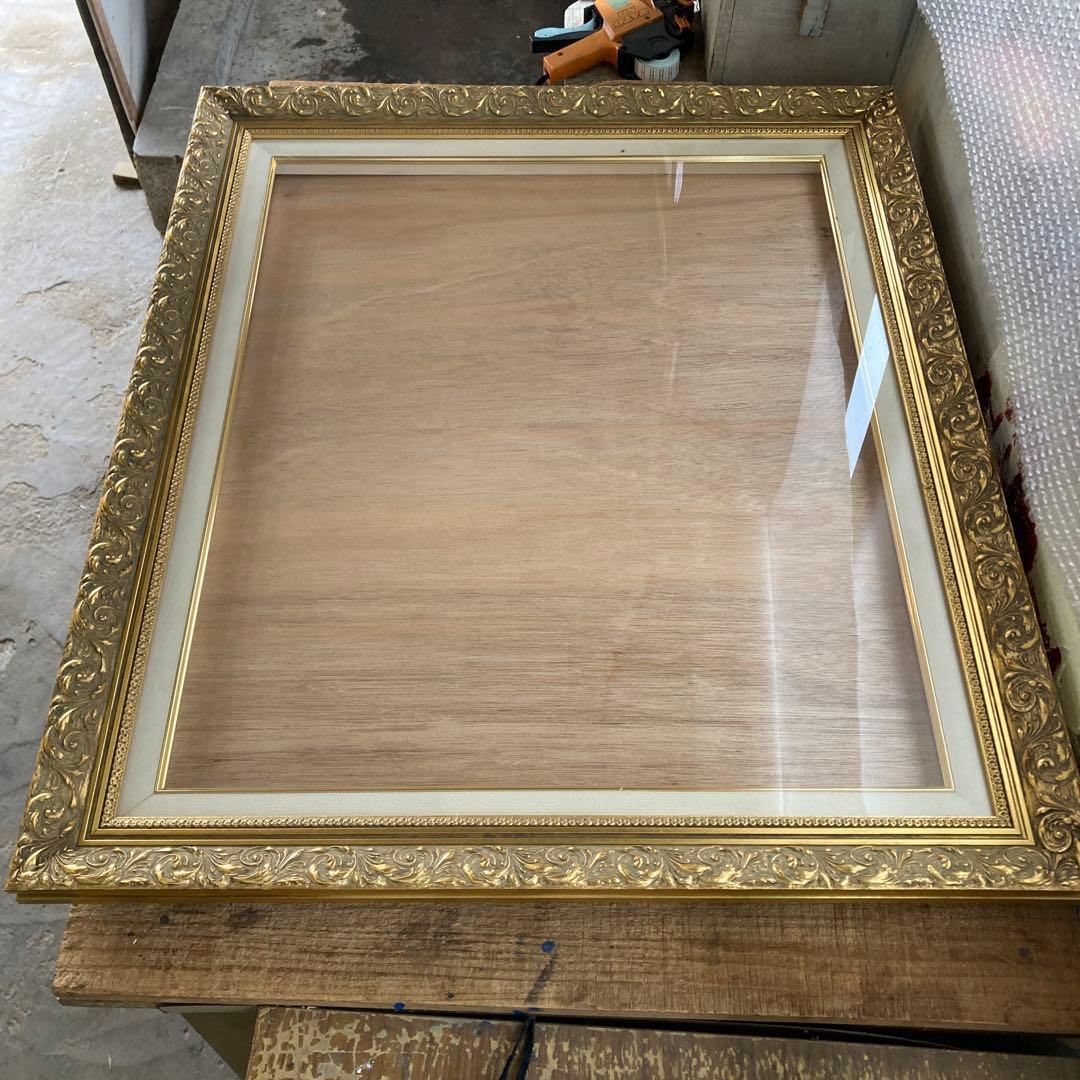 w*i様 虹画堂 F20号 油彩額縁 ゴールドフレーム アートフレーム 透明アク