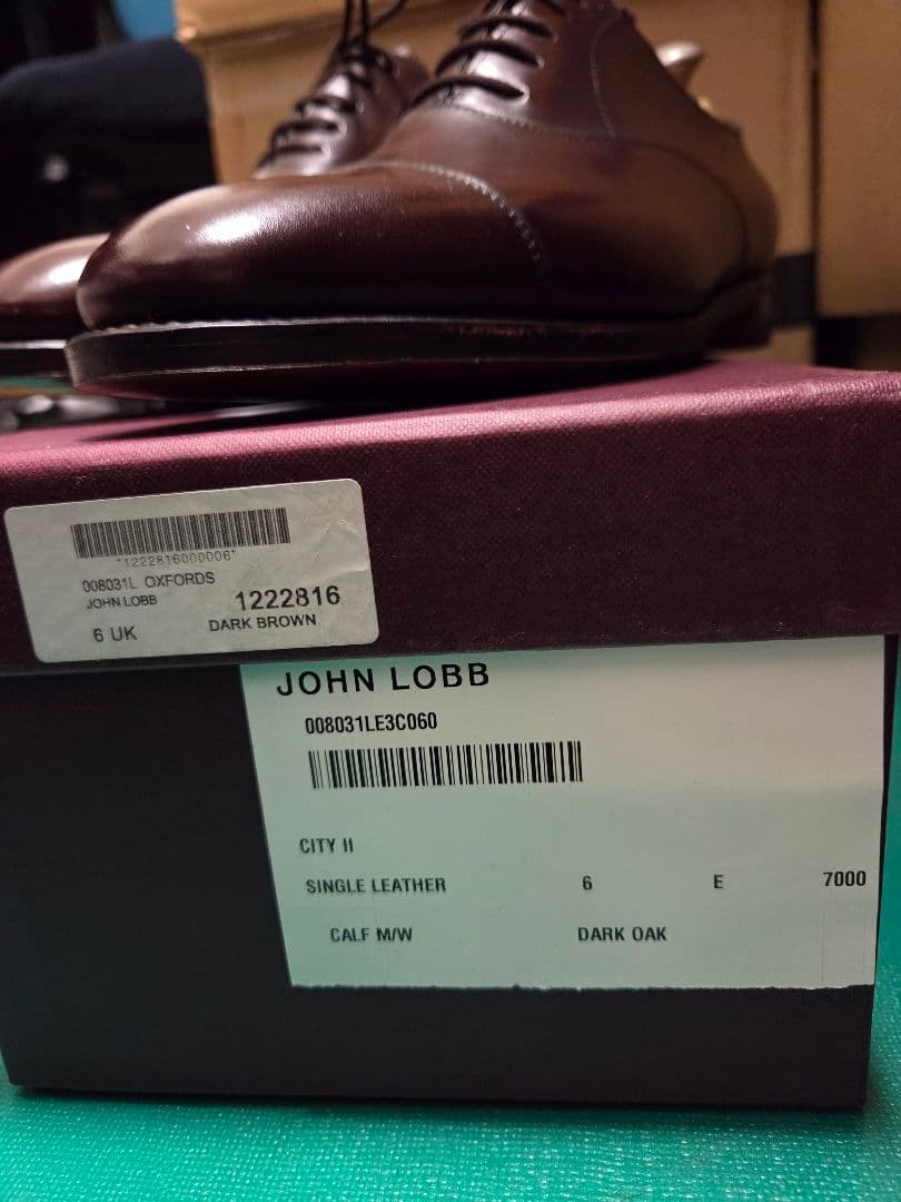 【未使用】JOHN LOBB　ジョンロブ　CITY２　7000　ブラウン　 6E
