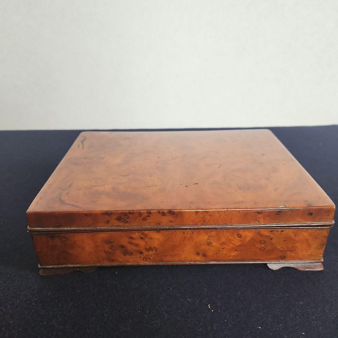 江戸指物‥玉杢‥ブドウ杢‥硯箱