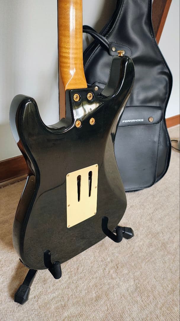フェルナンデス FST-125　ラッカー　エボニー　Evansピックアップ