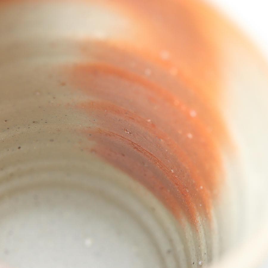 備前焼 中村真 ビールグラス｜中村六郎長男 麦酒呑 栞 共箱