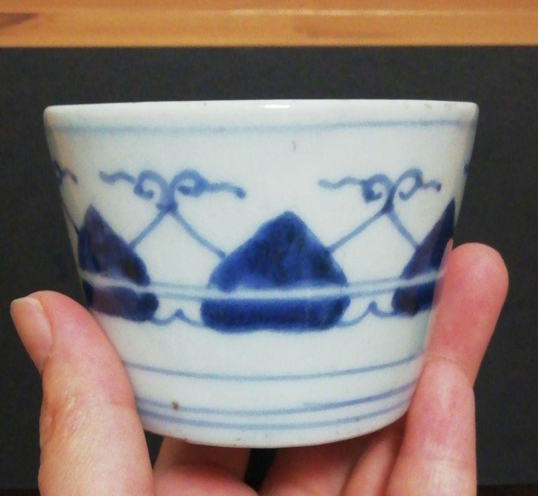 古伊万里　蕎麦猪口　三客　食器