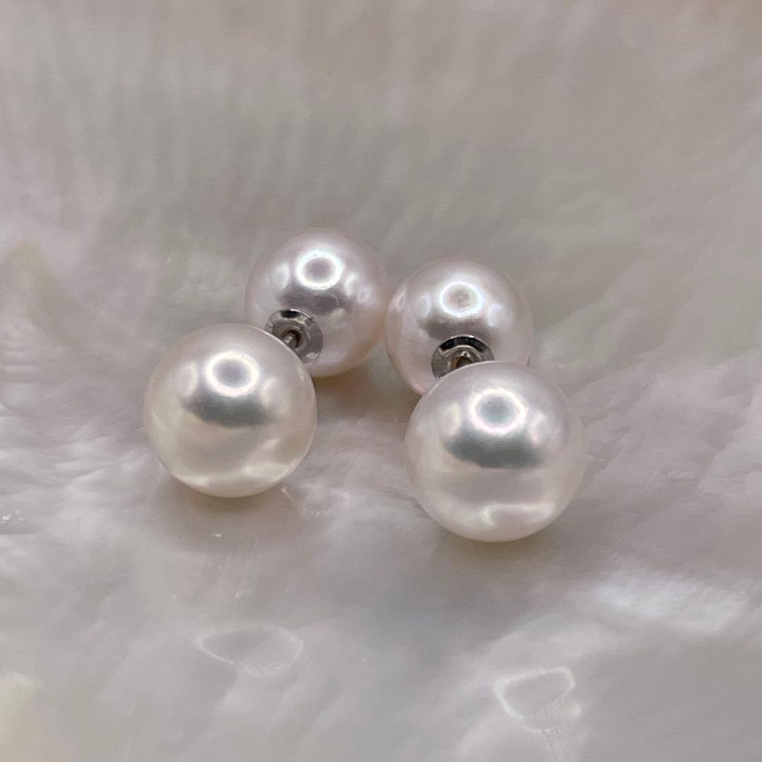 あこや真珠　ピアス　本真珠　バックパールキャッチ