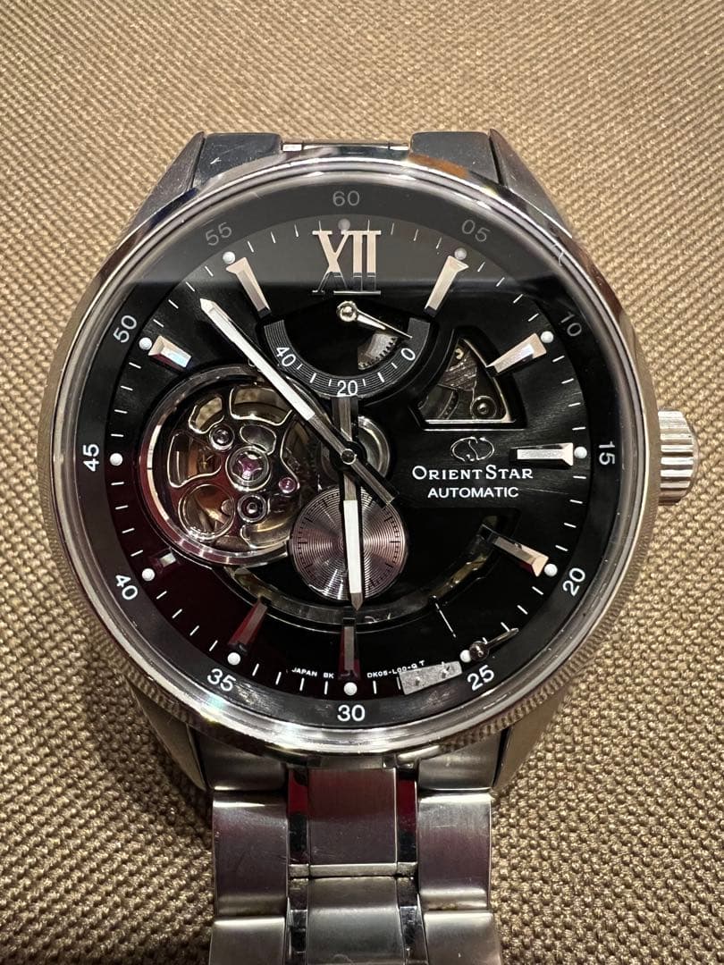 【要OH】ORIENT STAR 自動巻き時計 ブラックWZ0181DK