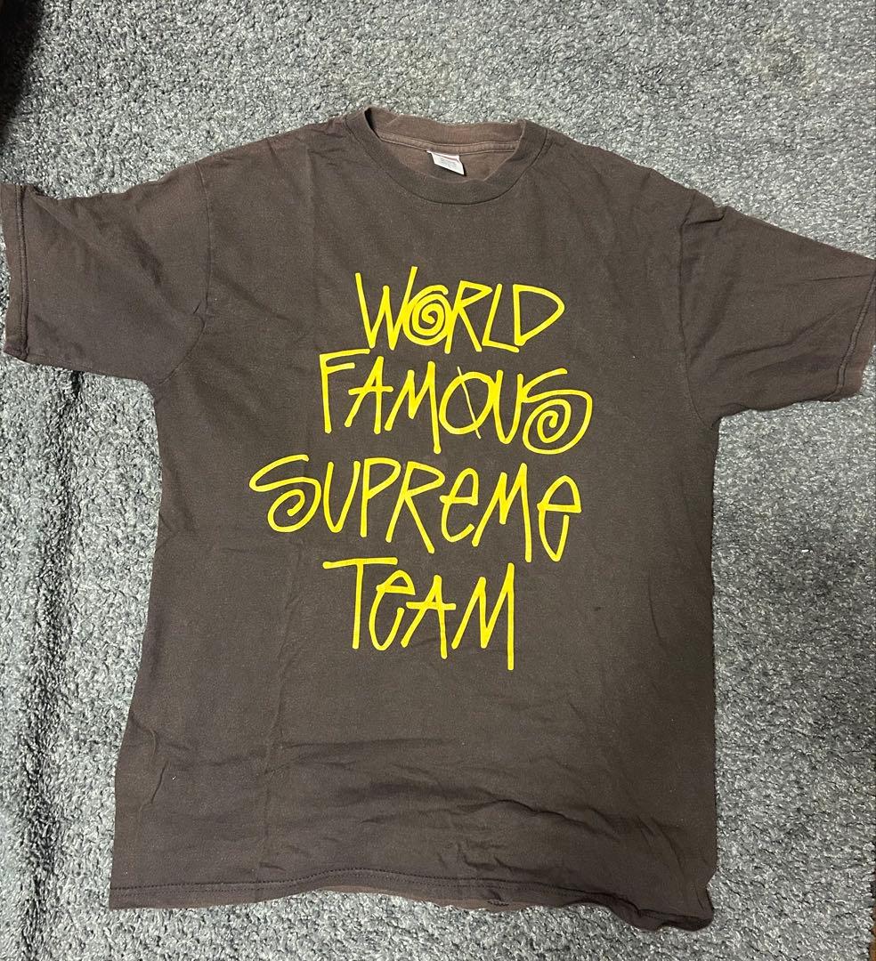 【希少❗️】初期SUPREME✖️STUSSYWorldFamousTeam Tee