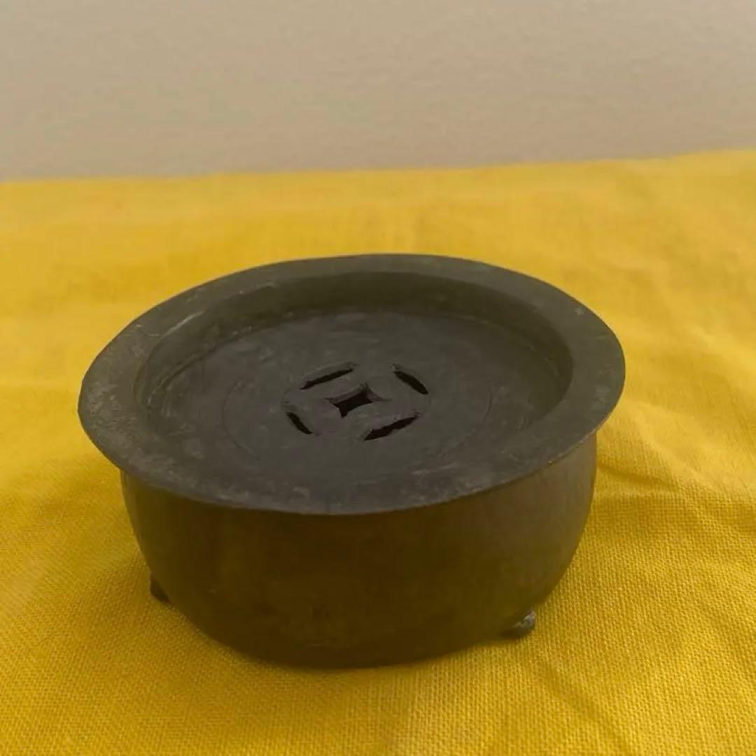 茶道具 唐物 錫 建水 煎茶道具 旧家蔵出