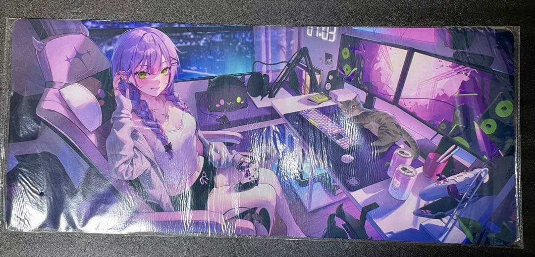 常闇トワ　活動5周年記念　ホロライブ　ワイドラバーマット　プレマ