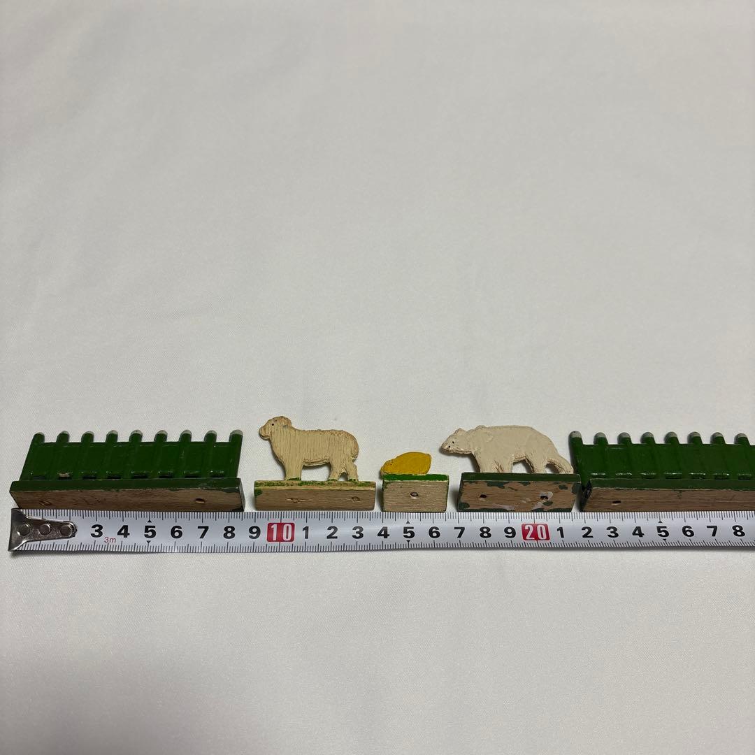 ドイツ　木製　プレート　ヴィンテージ 動物セット