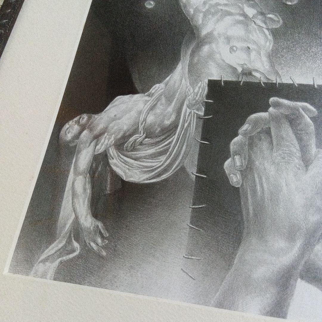 建石修志　鉛筆画 　直筆　サイン　署名　原画　デッサン