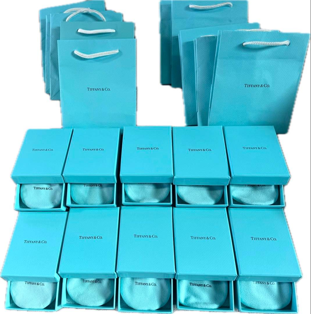 現行品Tiffanyティファニー　空箱巾着　ミニショッパー紙袋10セット