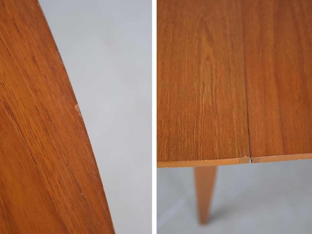 英国アンティーク木製ゲートレッグテーブル/ダイニング机バタフライ(91-91)