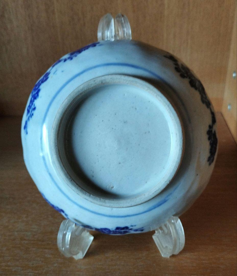 骨董　磁器　印判染付皿　５枚