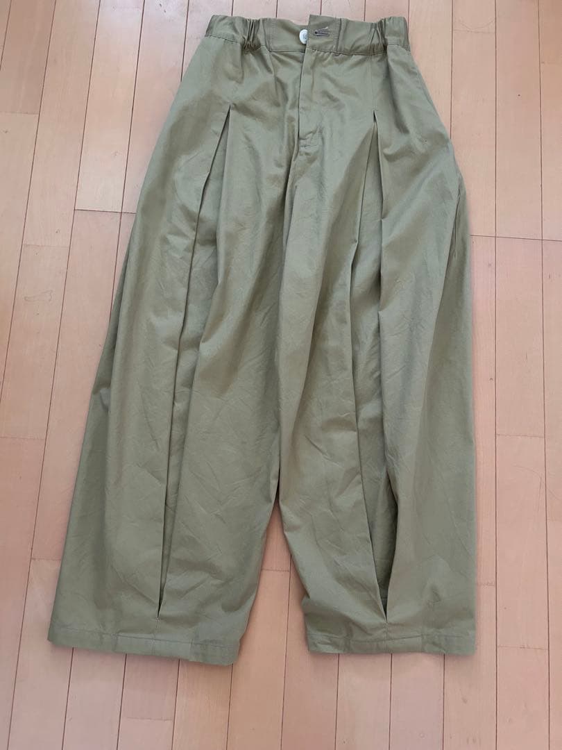 SageNation ボックスプリーツパンツ