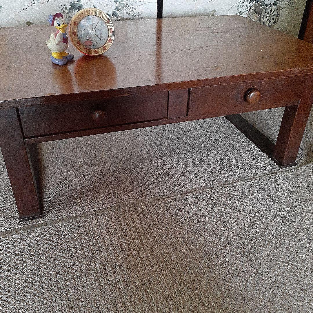 文机　木製机　古道具　古民家　ローテーブル