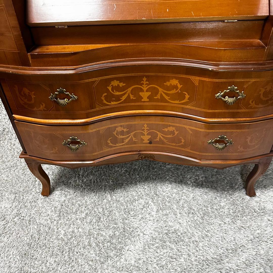 Tarocco ライティングビューロー　キャビネット　イタリア製　象嵌 猫脚