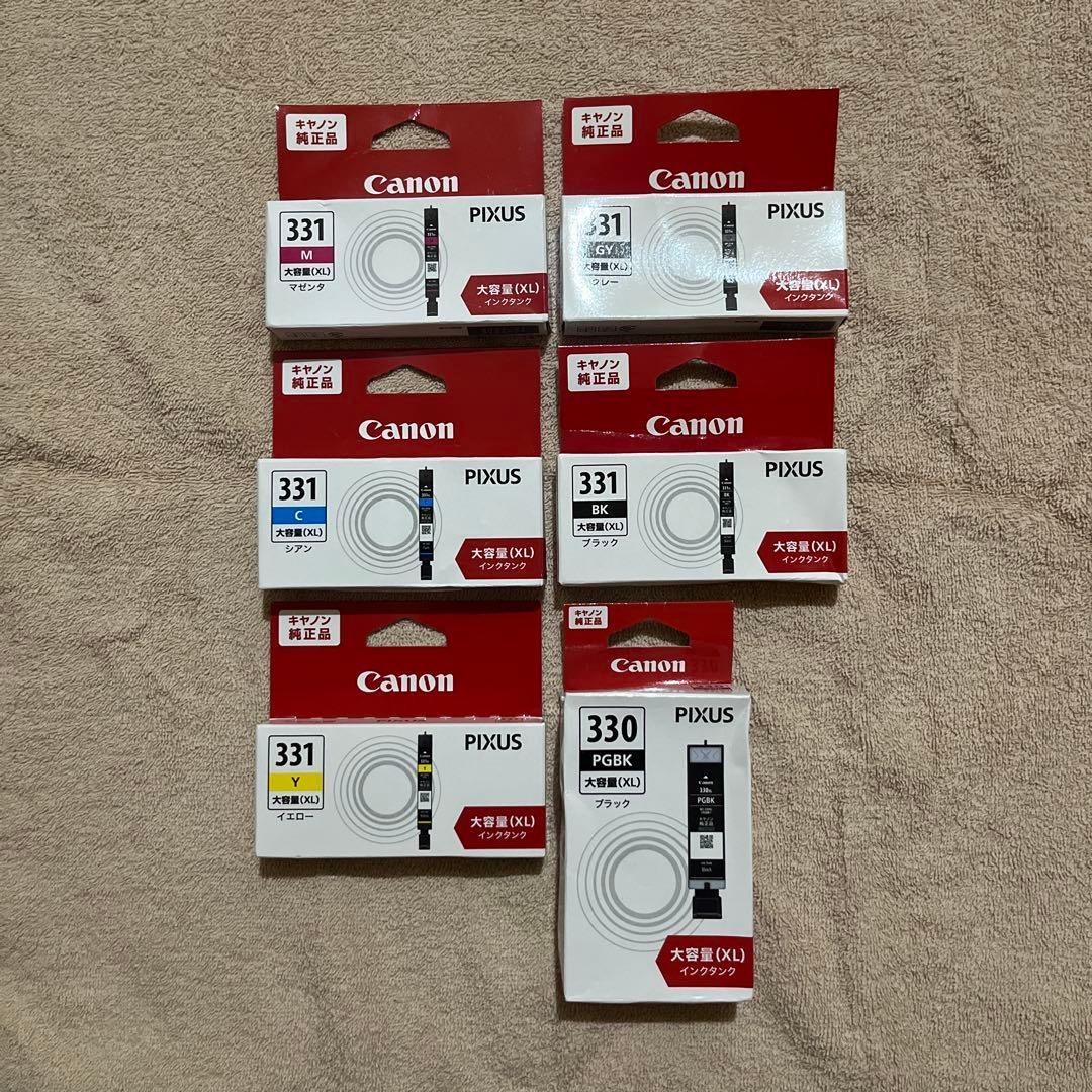 Canon BCI-331XL+330XL 純正大容量インク各色単品セット新品③