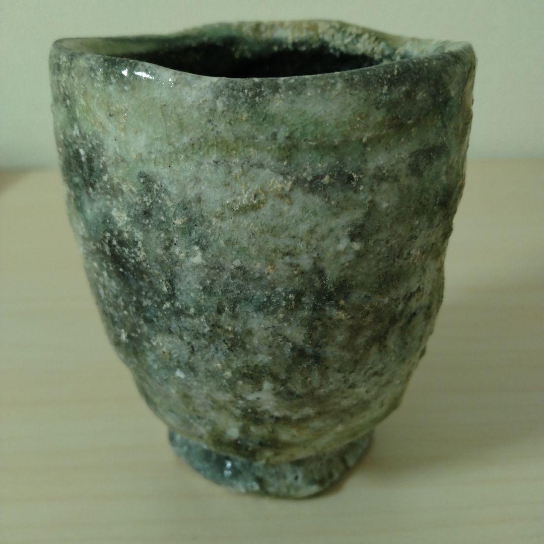 谷本景　伊賀湯呑　未使用　箱付