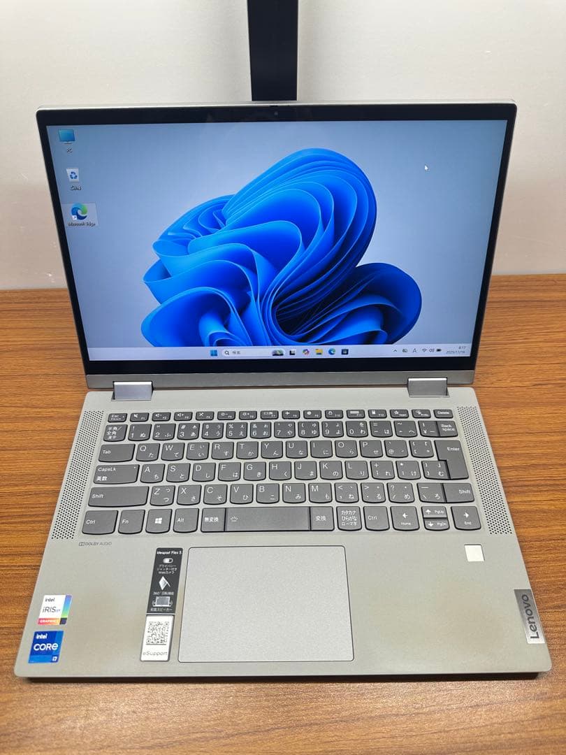 4.Lenovo flex 5 i7-1165G7 16Gb 512Gb タッチ