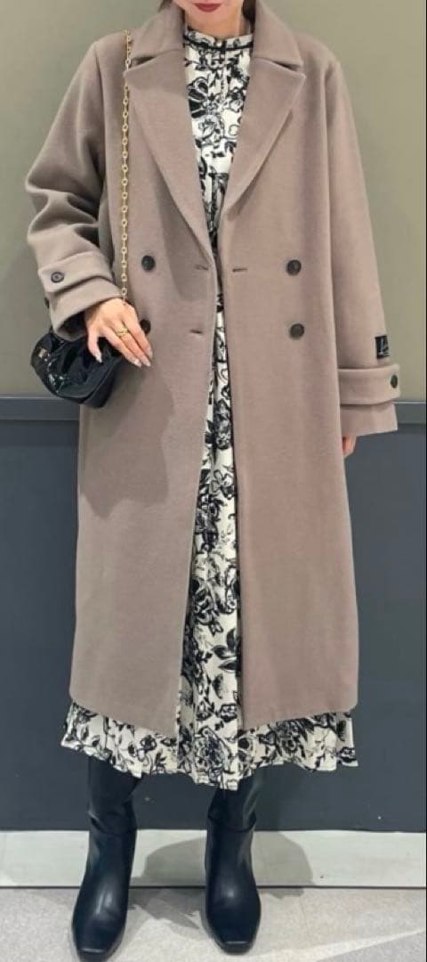 YECCA VECCA ウール混ロングダブルコート　わたしの宝物 松本若菜　衣装