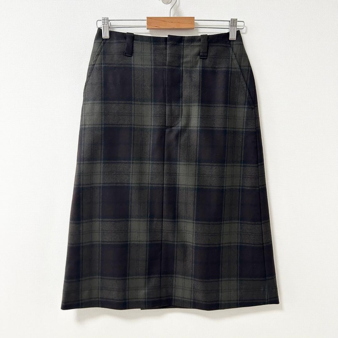 2024AW✨マーガレットハウエル　フォックスブラザーズ　チェック柄スカート