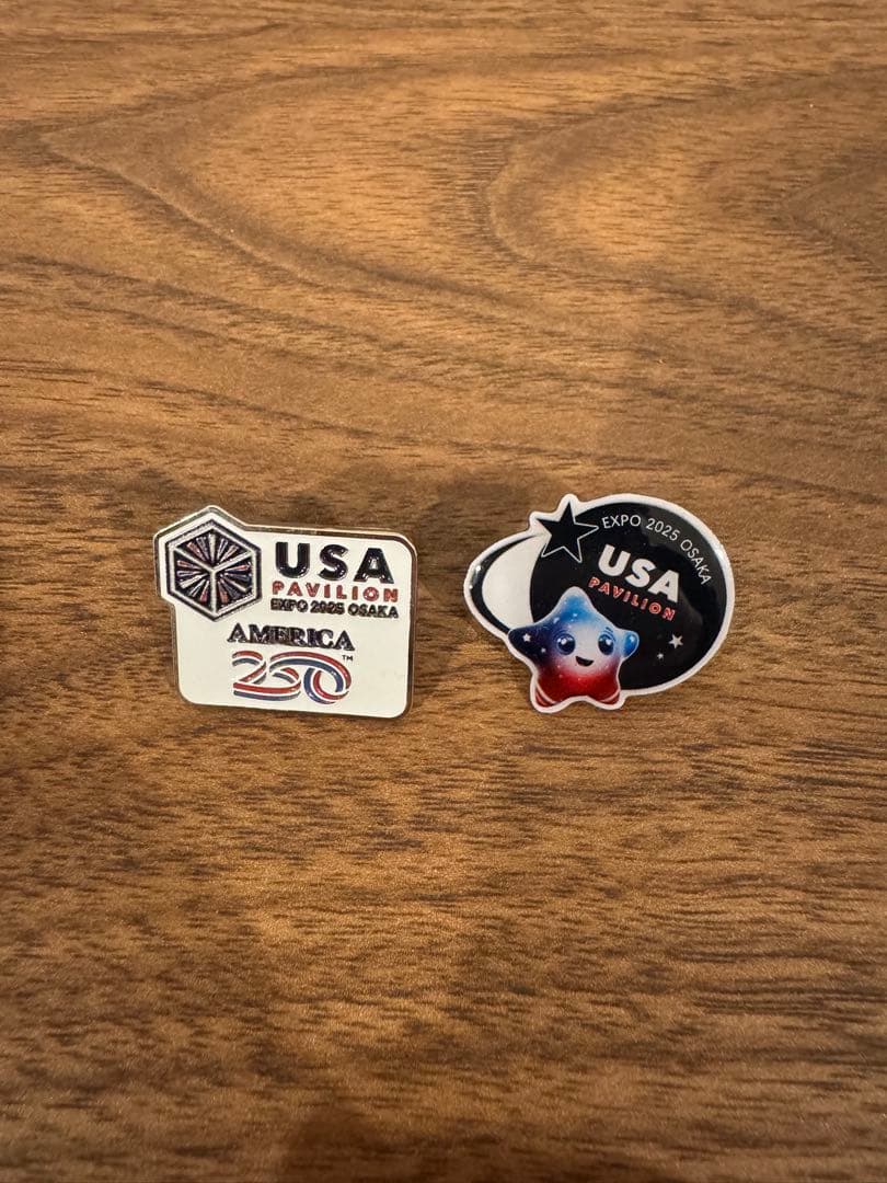万博　アメリカ　USA ピンバッジセット　スパーク