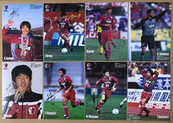 99年 鹿島アントラーズ プレイヤーズポストカード 32枚コンプリートセット