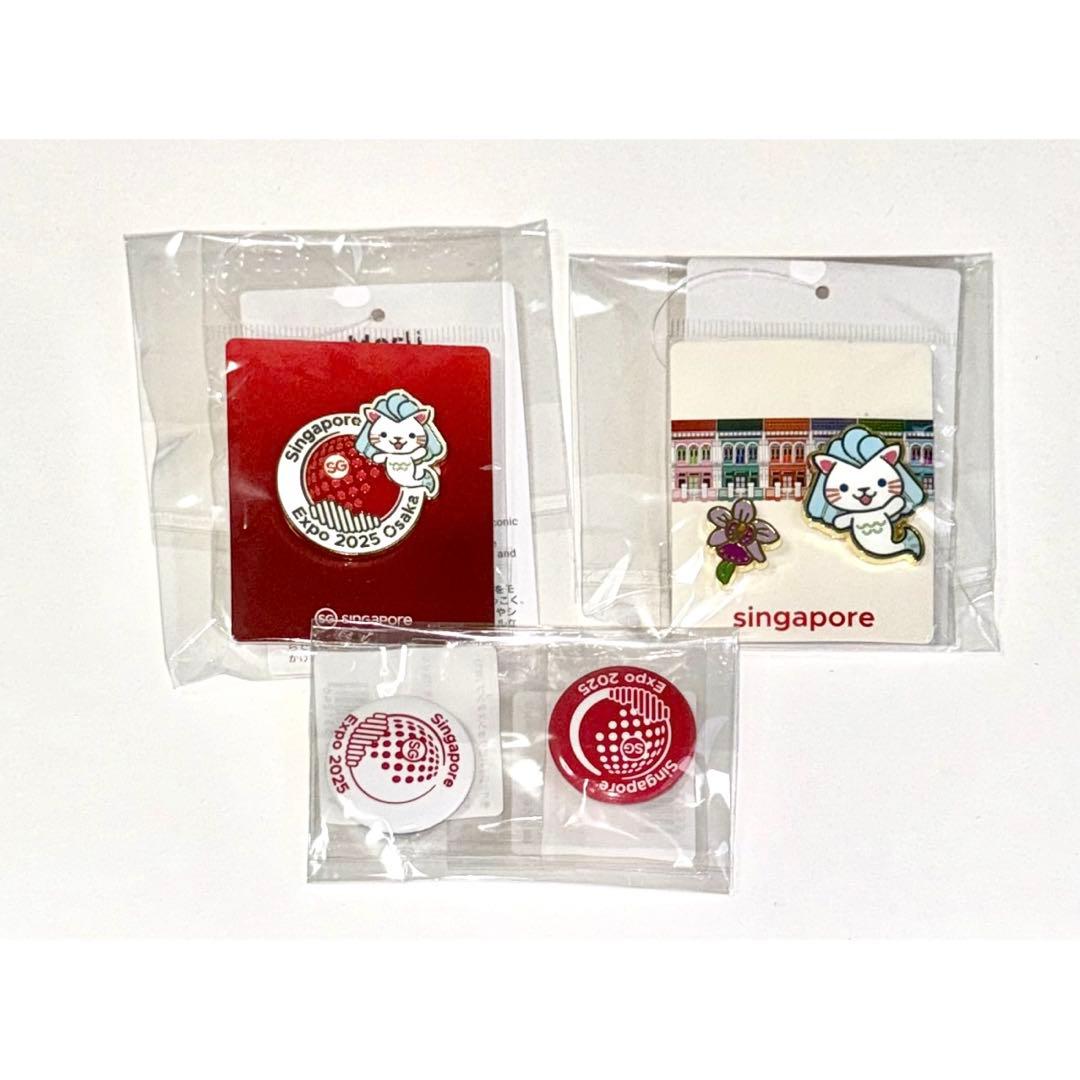 万博 シンガポール館 ピンバッジ 缶バッジ