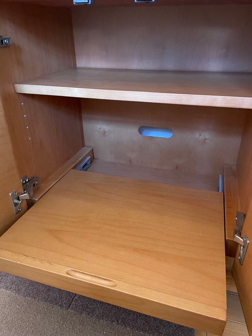 木製キャビネット 3引き出し ナチュラル