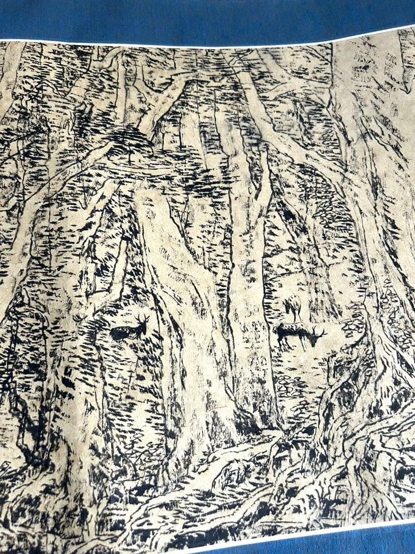 専用です❗️掛け軸　中国　ビンテージ　有名書家？水墨画