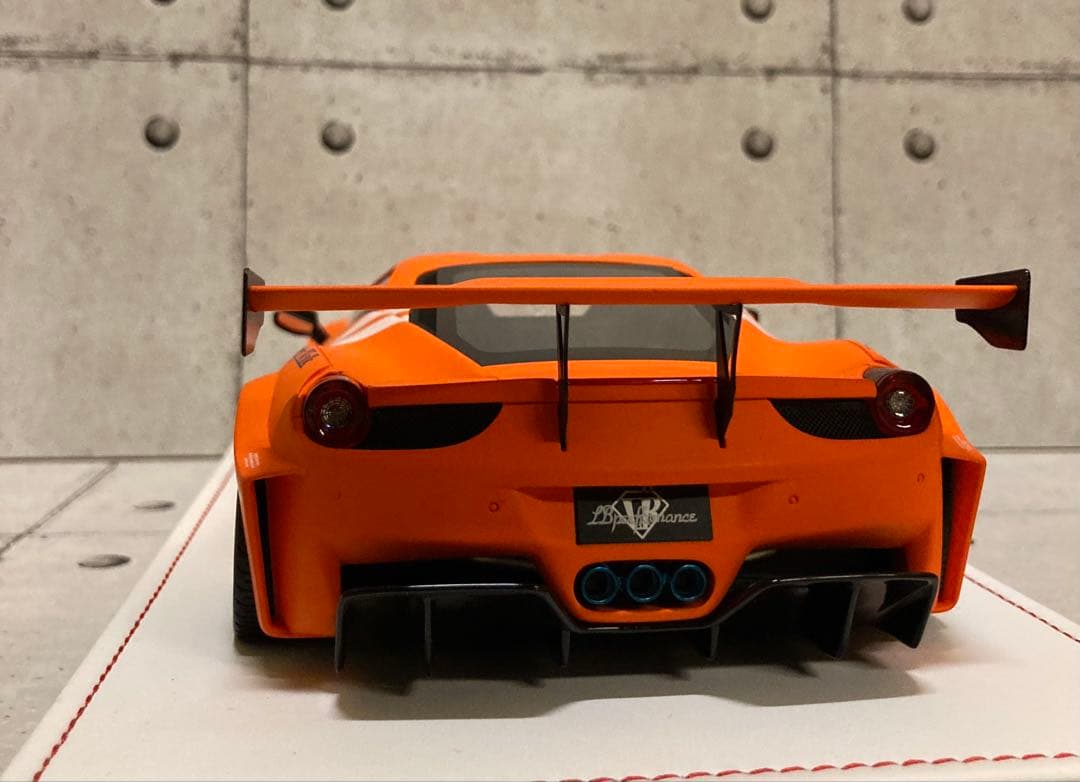 【限定66台】LBWK 1/18 フェラーリ458 マットオレンジ　新品