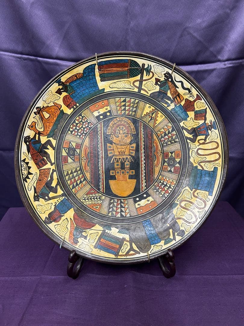 ペルーで購入　マチュピチュの飾り皿