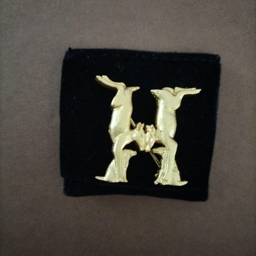 HERMES　エルメス　動物ビンテージブローチ