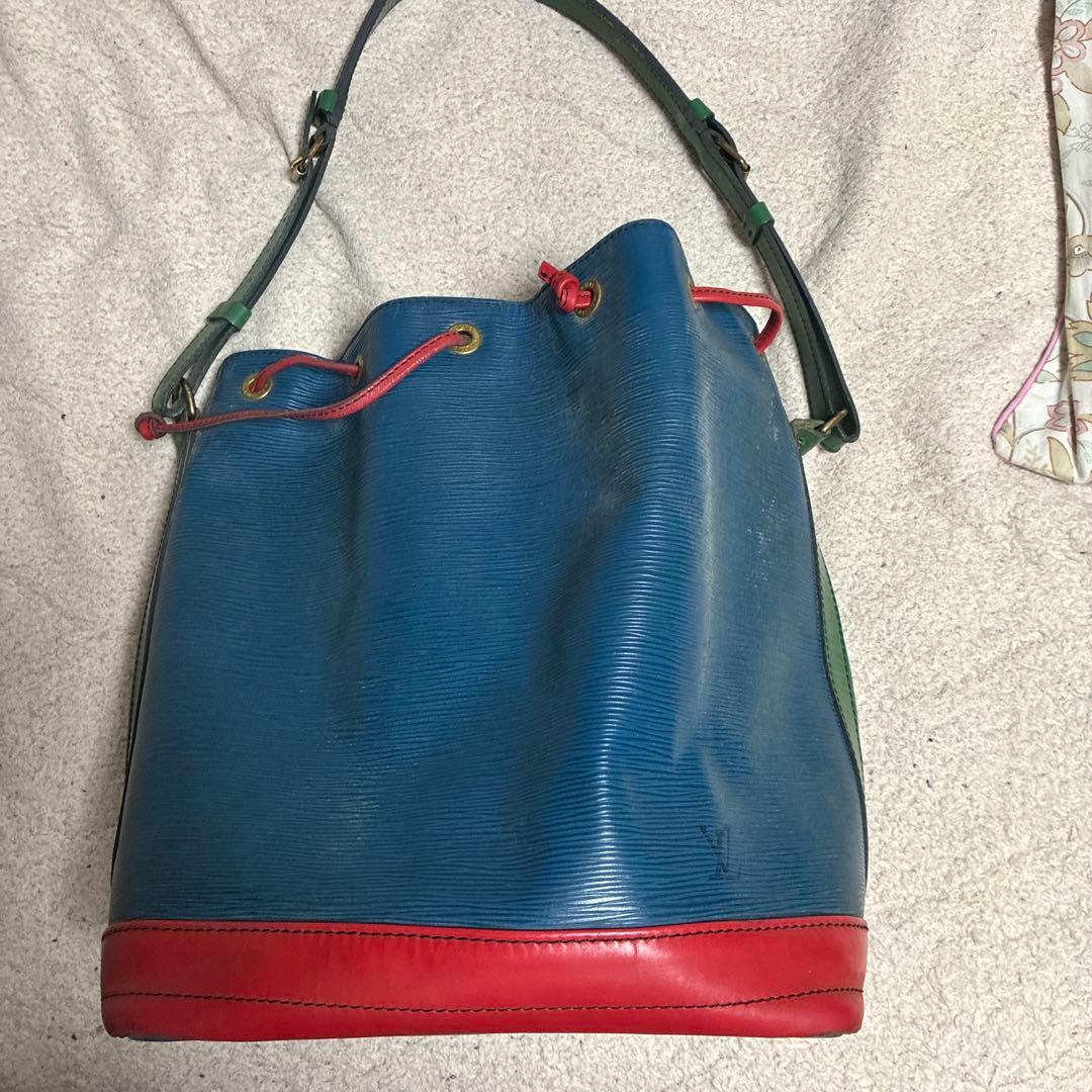 バケツ型ショルダーバッグ 青 赤 緑