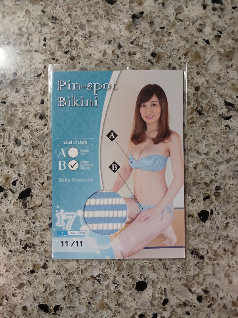 熊田曜子　ピンスポビキニカード　11/11