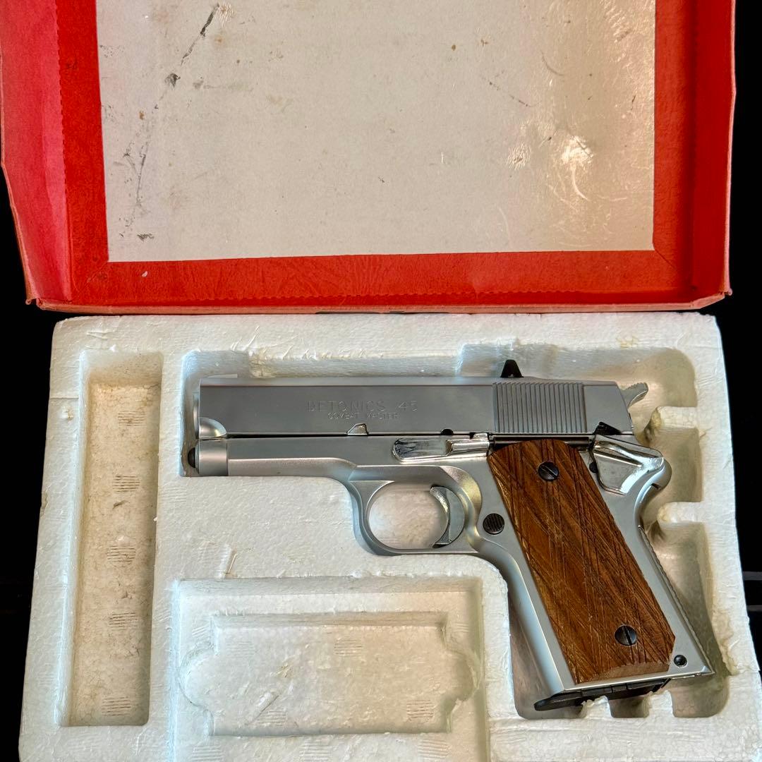 MGC デトニクス .45 プラスチック製 モデルガン 木製グリップ付き 合法品