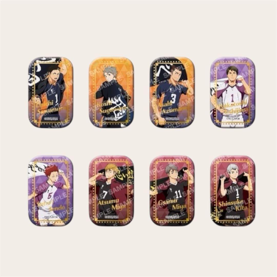 ハイキュー！！スクエア缶バッジ【BOX】（横断幕第二弾）＜セブンネット限定＞