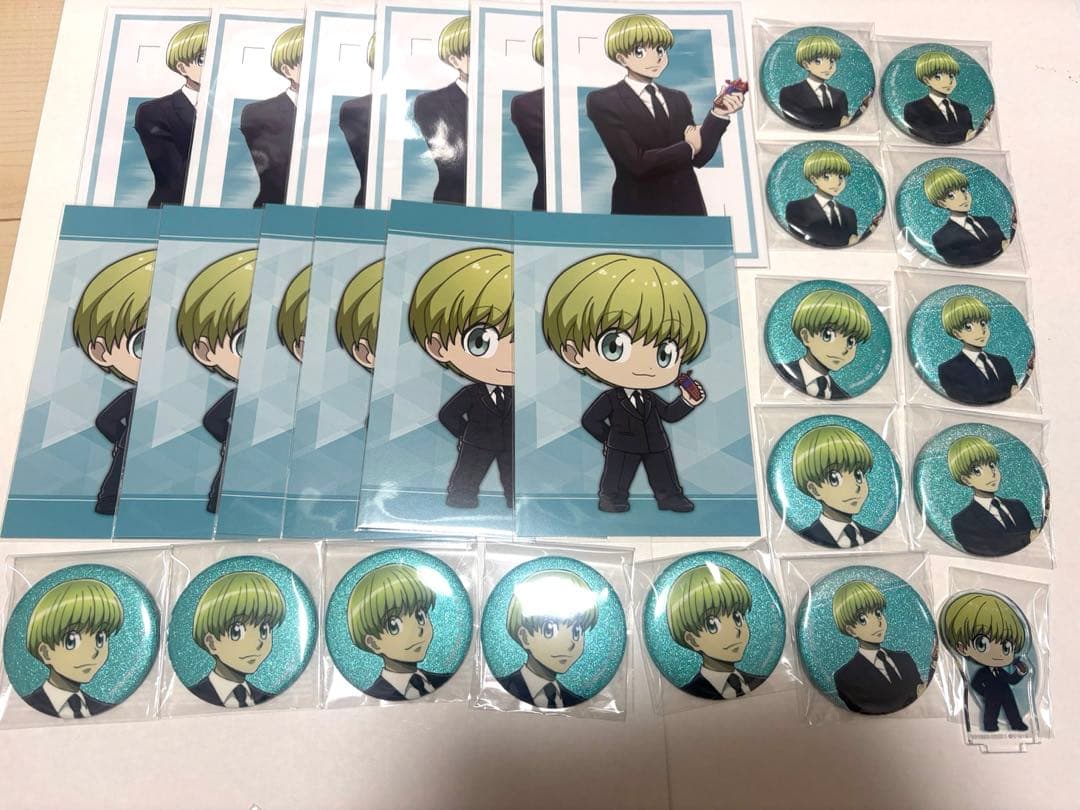 HUNTER × HUNTER 戦闘後 シャルナーク 缶バッジ アクリルスタンド