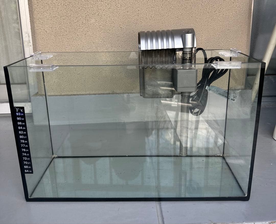 小型ガラス水槽 ヒーター・フィルター・LEDライト付き