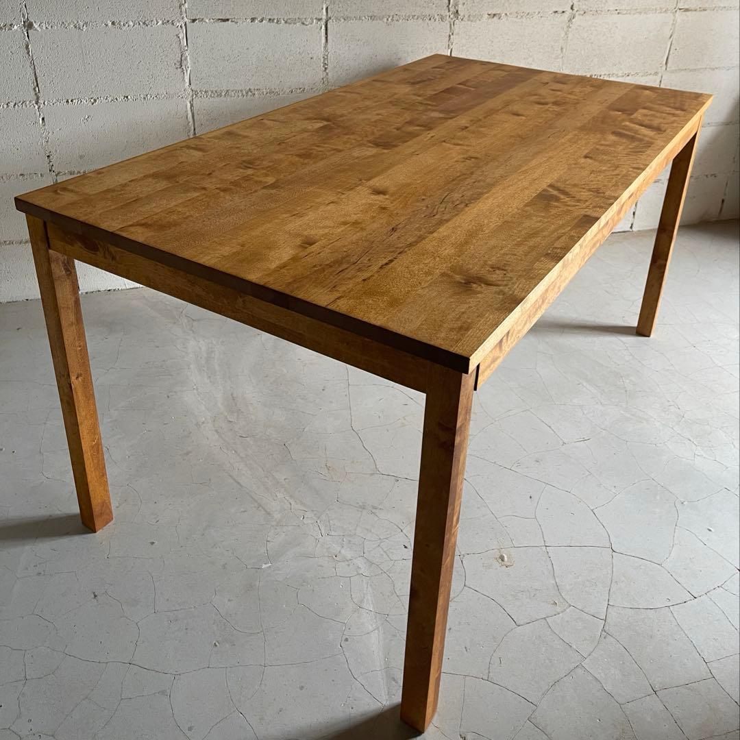 美品　MUJI 無印良品　オーク無垢材　ダイニングテーブル　引出し付