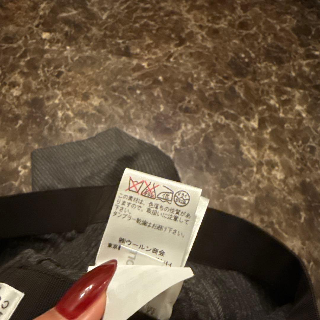 最終価格　ブルネロクチネリ　アシンメトリーストライプ グレー カシミア混