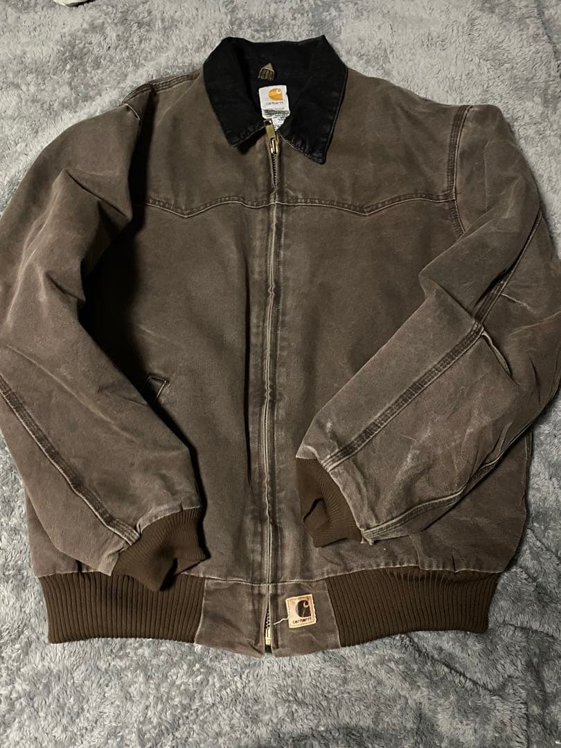 00's■carhartt【XL】サンタフェジャケット フェード ブラウン