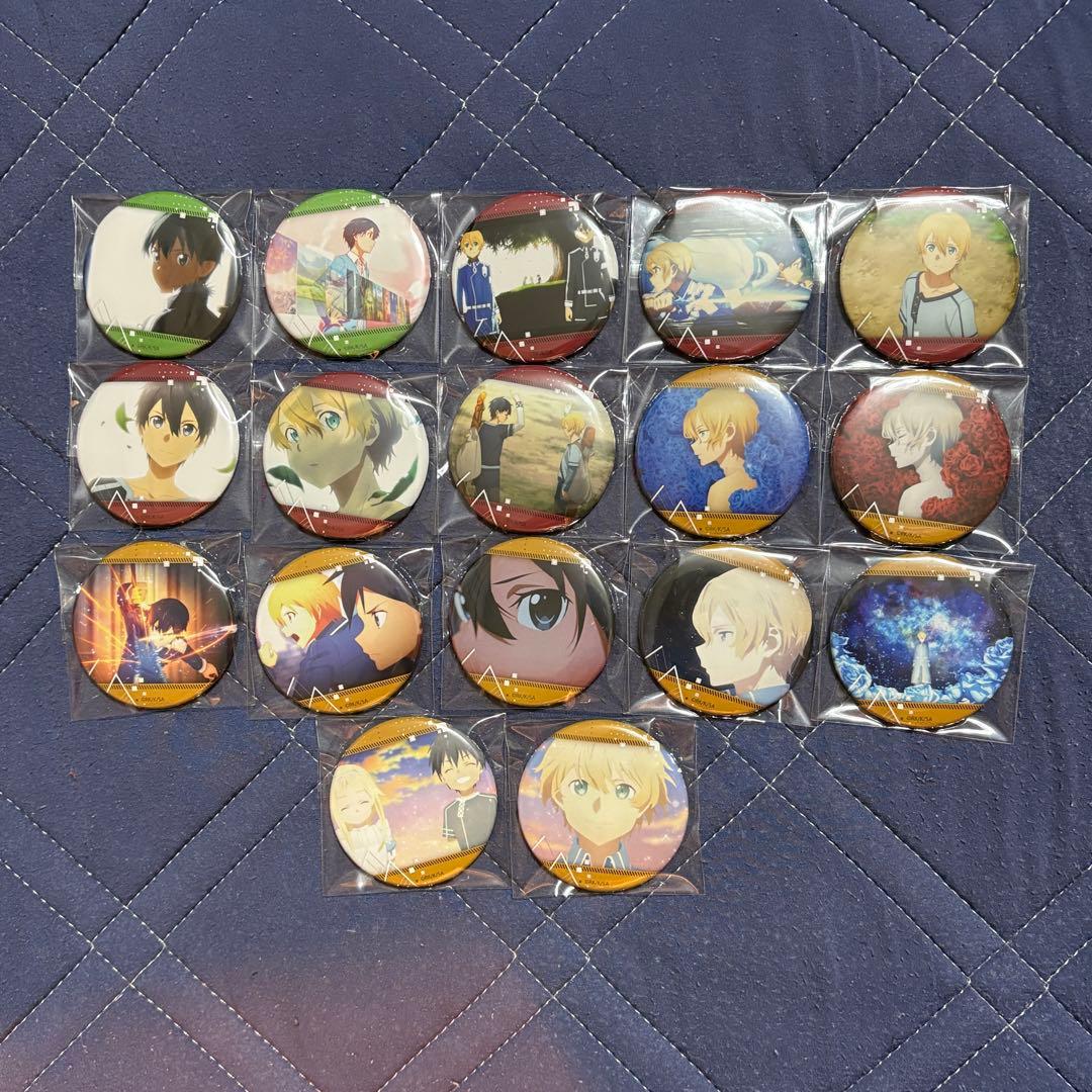 SAO キリト　ユージオ　缶バッジ