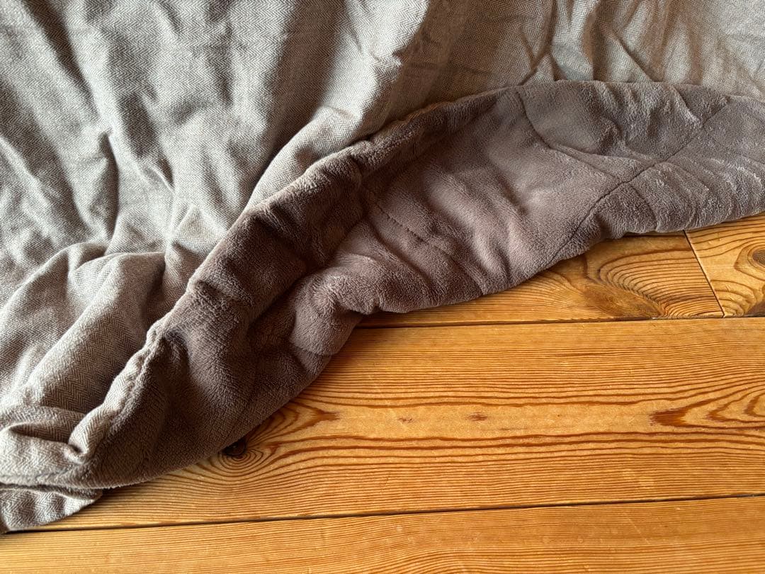 無印良品　こたつにもなる楕円形ローテーブル大(布団2枚付き)